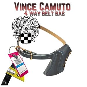 Vince Camuto 4-Way Medium Large Belt Bag Crossbody Shoulder Clutch New